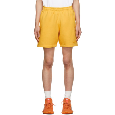 Adidas X Humanrace By Pharrell Williams Ssense Exclusive Yellow Humanrace Basics Shorts In Bold Gold 005a