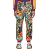 GUCCI THE NORTH FACE EDITION MULTICOLOR FLORAL LOUNGE PANTS