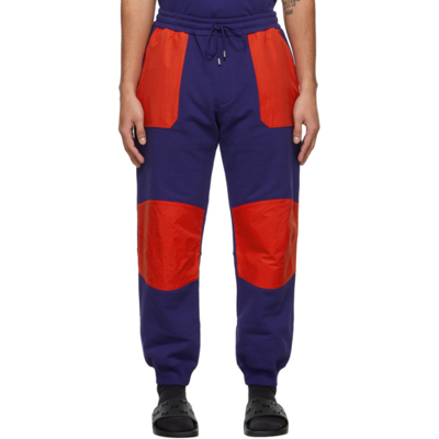 Gucci Purple & Red The North Face Edition Paneled Lounge Pants In Vintage In