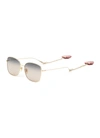 Gucci Pure Metal 60mm Square Sunglasses In Metallic