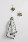Anthropologie Tiled Margot Hook By  In Gold Size Xs