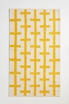 Anthropologie Handwoven Boone Rug By  In Yellow Size 3 X 5