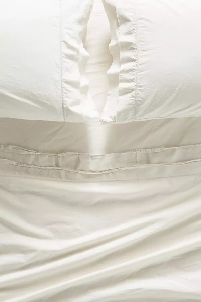 Anthropologie Joey Washed Percale Sheet Set By  In Grey Size King Set In Grey