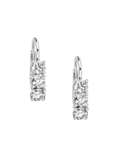 Saks Fifth Avenue Women's 14k White Gold & 1.5 Tcw Diamond Drop Earrings