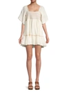 Free People Easy To Love Bubble Mini Dress In Moonglow