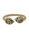 ANTHONY JACOBS MEN'S 18K GOLDPLATED STAINLESS STEEL LION CUFF BRACELET