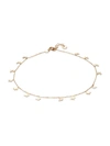 Saks Fifth Avenue Made In Italy Women's 14k Yellow Gold Butterfly Charm Anklet In Yellow Gold
