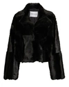 Stand Studio Janet Faux-fur Jacket In Black
