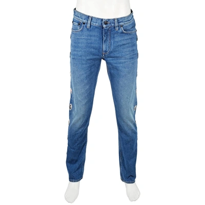 Burberry Vintage Blue Straight Leg Cotton Denim Jeans