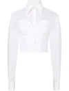 Dolce & Gabbana Corset-style Shirt In Weiss