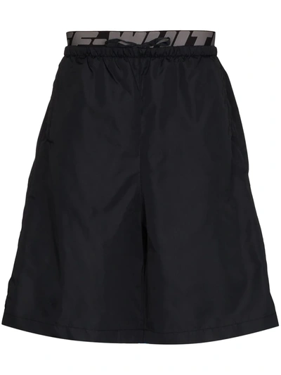 Off-white Indus Elastic Surfer Swimshorts In Black