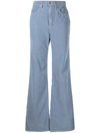 RE/DONE CORDUROY HIGH-RISE WIDE-LEG TROUSERS