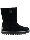 Sorel Glacy™ Suede Boots In Schwarz