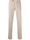 CANALI MID-RISE SLIM TROUSERS