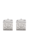 LANVIN ENGRAVED-LOGO CUFFLINKS