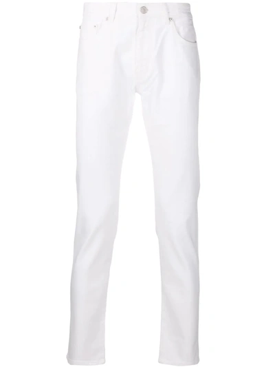 Pt01 Mid-rise Skinny Jeans In White