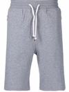 Brunello Cucinelli Knee-length Track Shorts In Grau