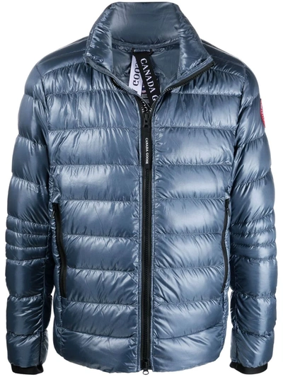 Canada Goose Metallic Feather-down Padded Jacket In Blue