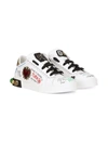 Dolce & Gabbana Kids' Portofino Dg King Lace-up Low Top Sneaker In White