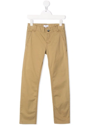 Bosswear Boss Kidswear Cotton Chino Trousers (5-16 Years) In Neutrals