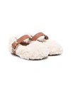 AGE OF INNOCENCE SHEARLING STRAPPED BALLERINAS
