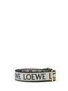 Loewe Anagram Loop Cotton And Leather Bag Strap In Blue