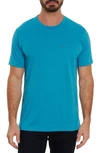 Robert Graham Men's Myles Pima Cotton T-shirt In Teal