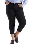 Slink Jeans High Waist Boyfriend Jeans In Black