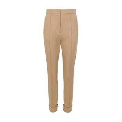 Max Mara Volto High-rise Slim Pants In 002 Green Kaki