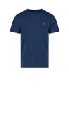 Polo Ralph Lauren Blue Cotton T-shirt With Logo