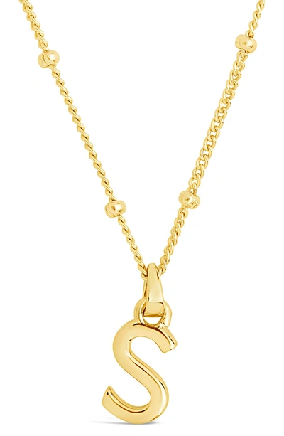 Sterling Forever 14k Gold Plated Sterling Silver Initial Necklace In Gold-s