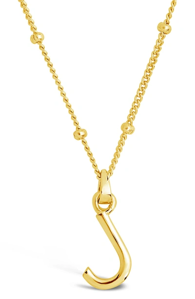 Sterling Forever 14k Gold Plated Sterling Silver Initial Necklace In Gold-j