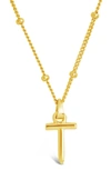 Sterling Forever 14k Gold Plated Sterling Silver Initial Necklace In Gold-t