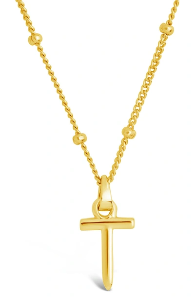 Sterling Forever 14k Gold Plated Sterling Silver Initial Necklace In Gold-t