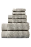 Modern Threads Soft Rib Quick Dry 6-piece Towel Set In Pumice