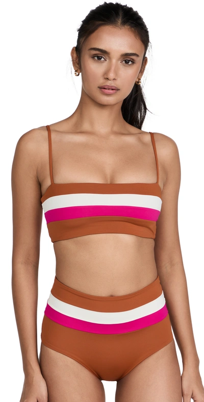 L*space L Space Piper Bikini Top In Amb/bou/cr