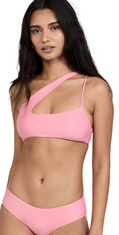 Mikoh Queensland One Shoulder Strappy Detail Top In Bisous