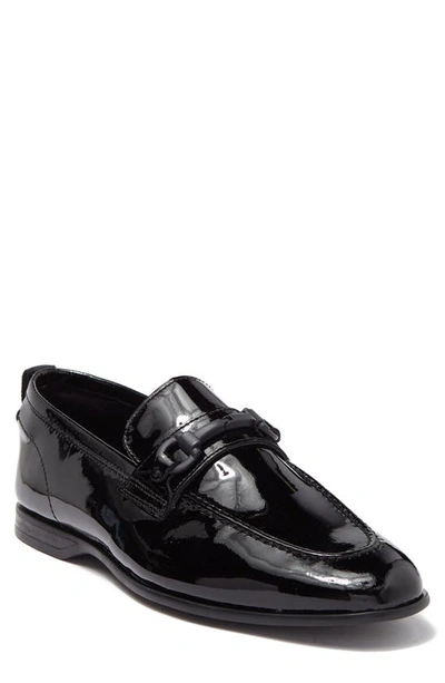 Kenneth Cole New York Nathan Leather Bit Loafer In Black Patent