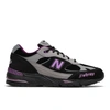 New Balance Women's Stray Rats Made In Uk 991 In Black/grey/purple