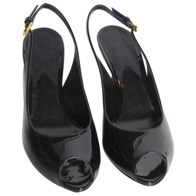 Pre-owned Tom Ford Patent Leather Sandals In Black