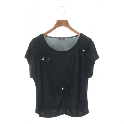 Pre-owned Chanel Silk T-shirt In Black