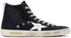 GOLDEN GOOSE NAVY & WHITE SUEDE FRANCY CLASSIC HIGH-TOP SNEAKERS