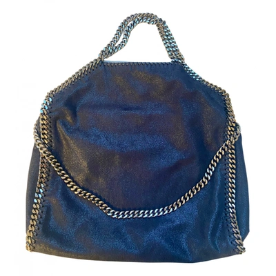 Pre-owned Stella Mccartney Falabella Leather Handbag In Blue