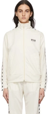 GOLDEN GOOSE OFF-WHITE DENISE STAR ZIP-UP SWEATSHIRT