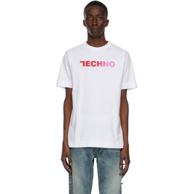 Alyx Techno Print Cotton T-shirt In White