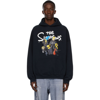BALENCIAGA BLACK THE SIMPSONS EDITION WIDE FIT HOODIE