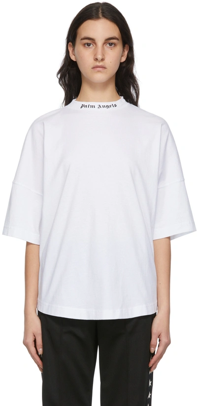 Palm Angels White Logo Over T-shirt
