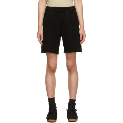 Cotton Citizen Black Bronx Zip Shorts In Vintage Black