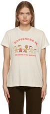 RE/DONE WHITE PEANUTS EDITION 70S LOOSE ‘SHARING THE HOLIDAY’ T-SHIRT