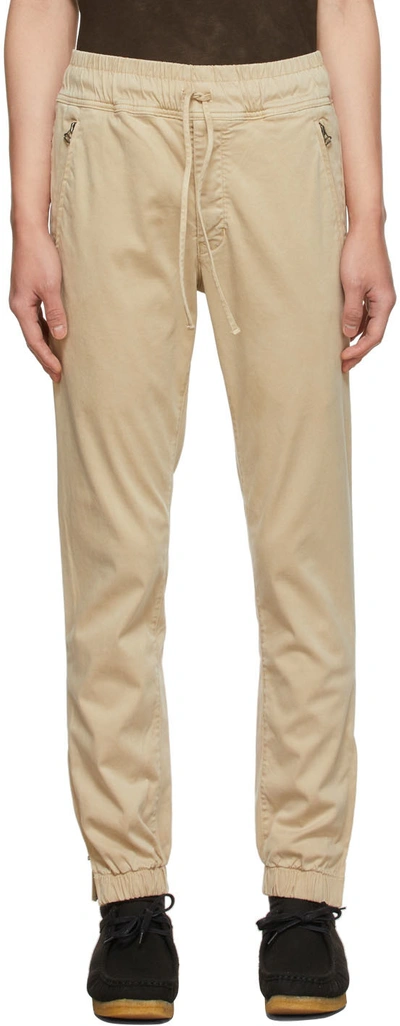 Cotton Citizen Beige Simon Trousers In Sand